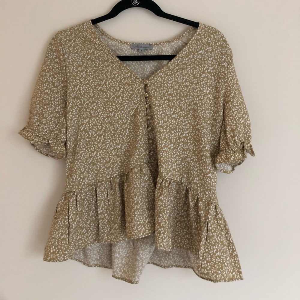 Floral Peplum Shirt